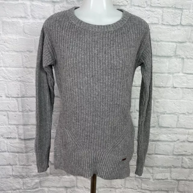 Toms for Target Small Sweater Gray Long Sleeve Cotton Blend Knit Pullover Women