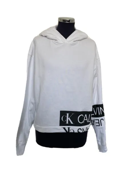 Calvin Clein Jeans Felpa Con Cappuccio Donna Women Sweatshirt Jhc261