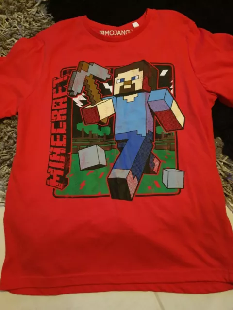 Minecraft personnage T-Shrt pour garçons enfants T-shirt officiel 9-10 ans