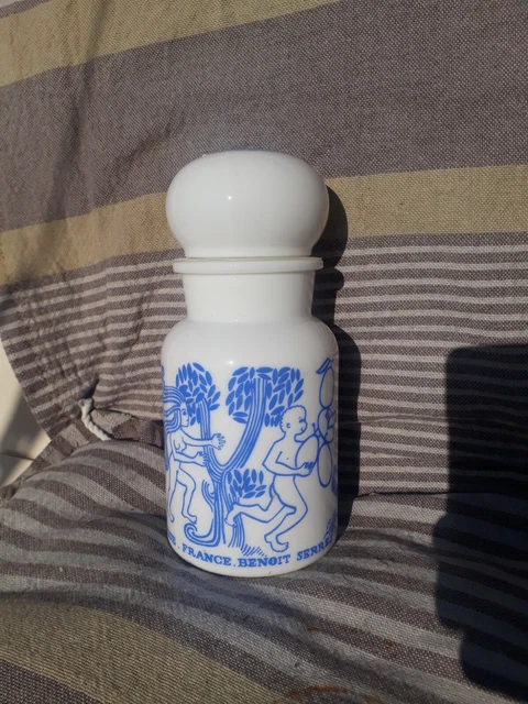 Ensemble de pots de salle de bains en opaline - Envie de Brocante
