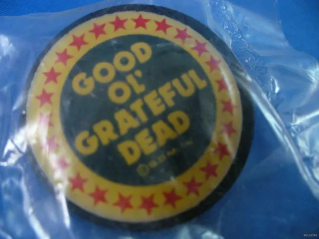 VINTAGE 80S GOOD OL' GRATEFUL DEAD TOUR PIN lapel button pinback art greatful