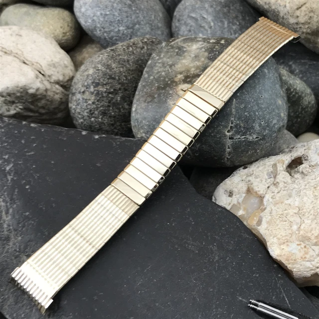 19mm 10k Gold-Filled Baldwin USA nos 1960s Vintage Watch Band
