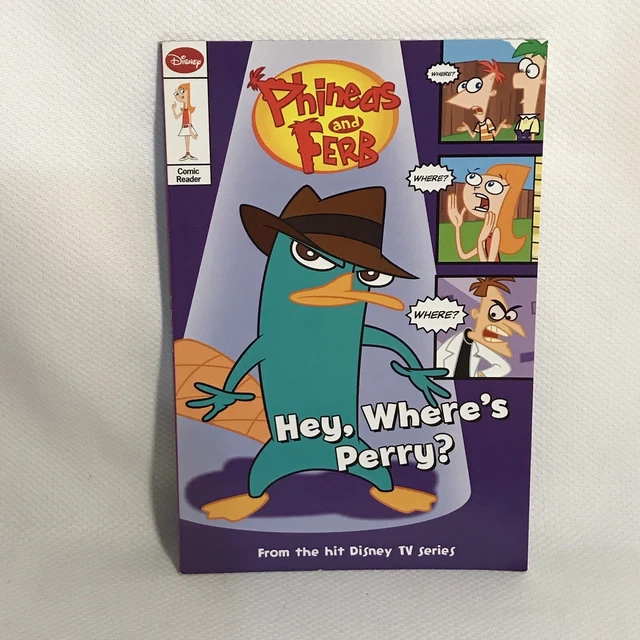 PHINEAS AND FERB Comic Reader. Hey, Where's Perry? Paperback GOOD £