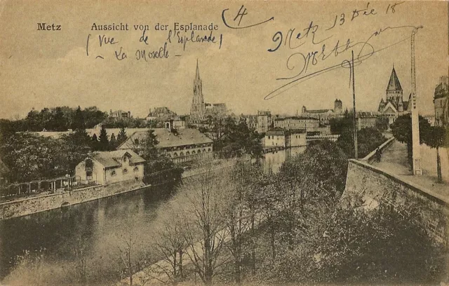 Carte Postale Metz Vue De L'esplanade La Moselle Aussicht Von Der Esplanade