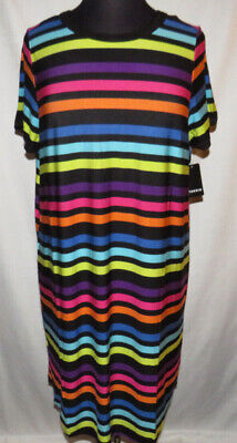 Torrid Super Soft multi striped short sleeve t-shirt dress, Plus size 3X(22-24)