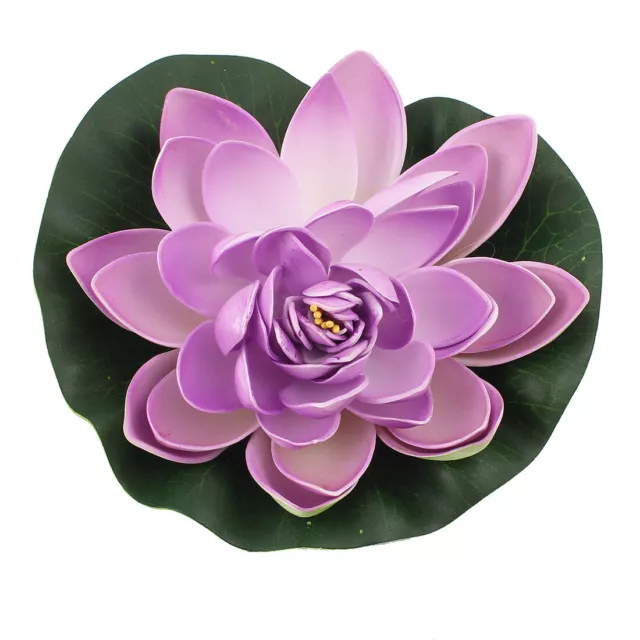 Purple Float Lotus Decoration for Aquarium Garden Pond 3