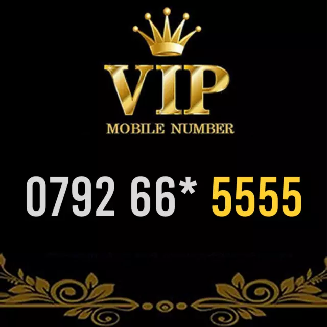 Gold Vip Memorable Phone Number Easy To Remember Mobile Business Simcard - 5555