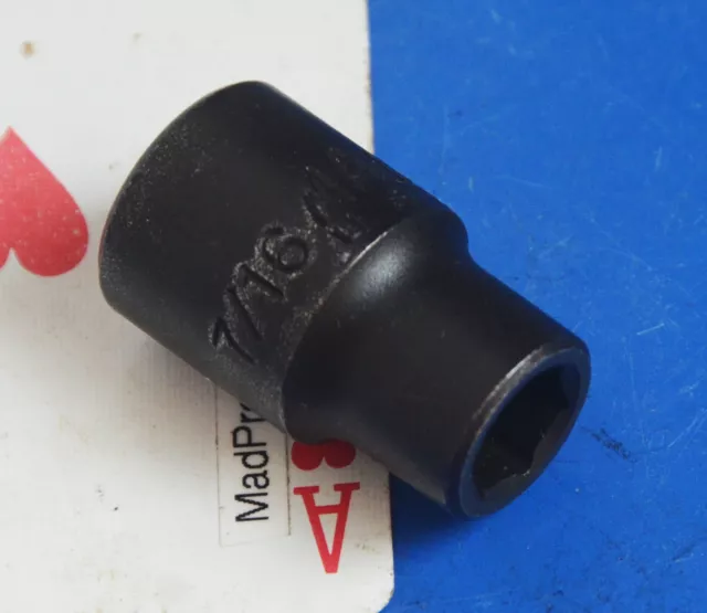 MAC Tools USA 1/2" drive SAE 7/16" Shallow 6-point Impact Socket wrench NEW