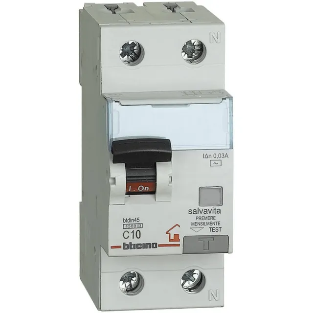 GC8813AC10 Interruttore magnetotermico differenziale Bticino