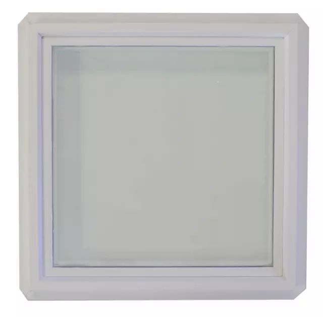 Transom Window 12" x 12" Double Pane Low E Tempered Clear Glass