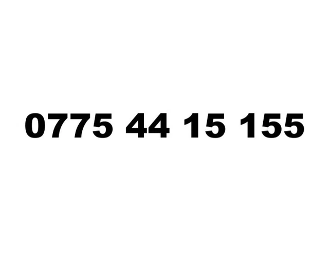 Gold Vip Business Easy Memorable Mobile Phone Number Platinum Sim 0775 44 15 155