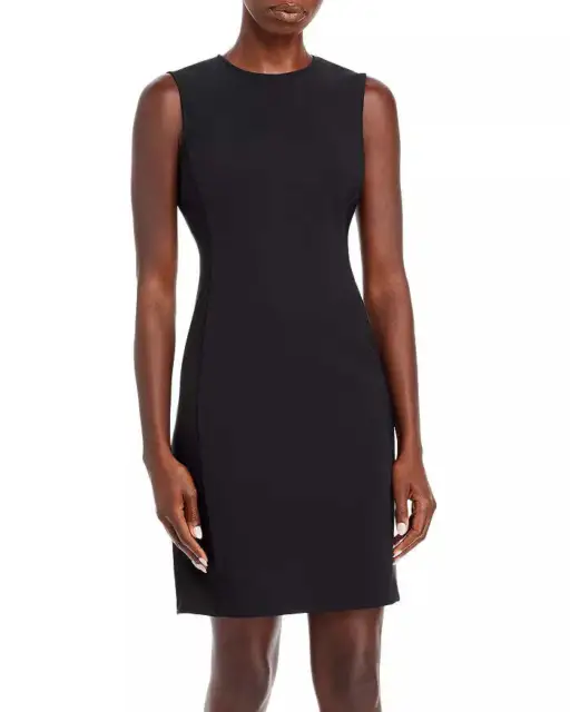 Theory Precision Ponte Fitted Shift Dress 12A 1759