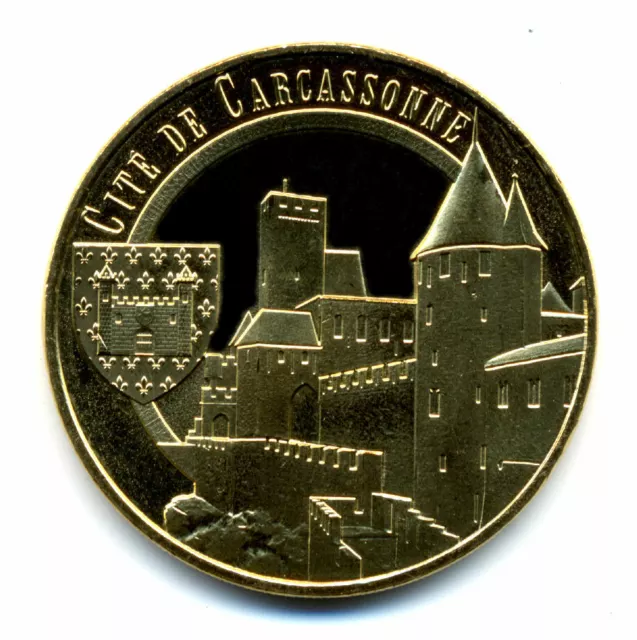 11 CARCASSONNE Cité, Château et blason, 2019, Monnaie de Paris