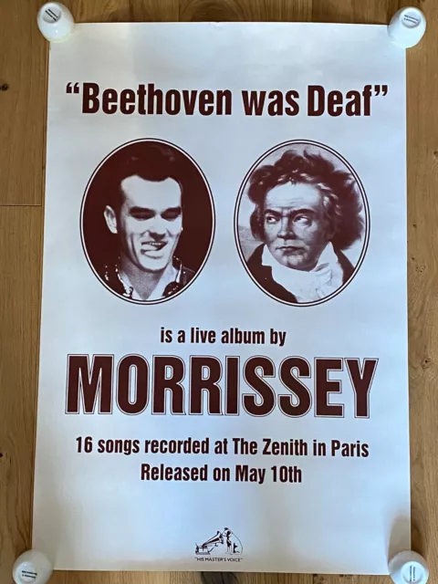 MORRISSEY THE SMITHS Beethoven Was Deaf RARE ORIGINAL 1993 UK HMV PROMO POSTER