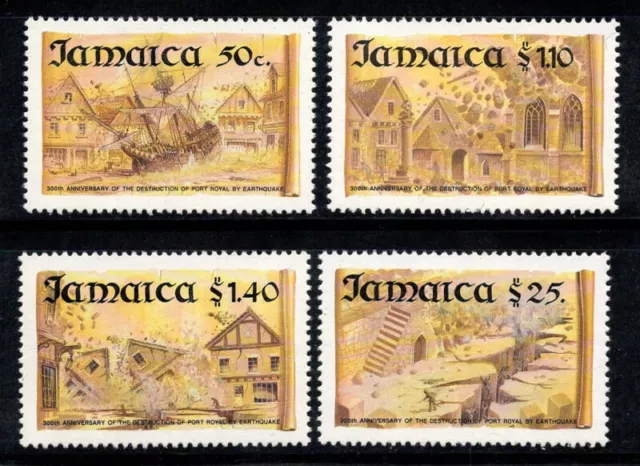 Jamaica 1992 Mi. 792-795 MNH 100% Port Royal, church, houses