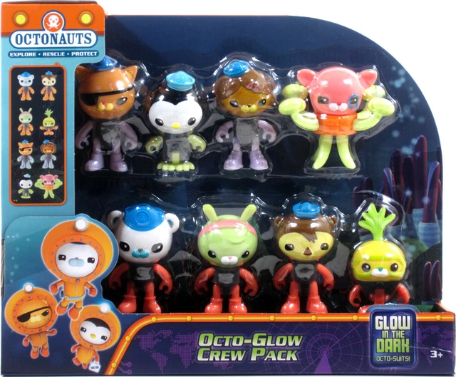 Fisher-Price Octonauts – Octo Glow Crew Pack – 8 Figuren Met Glow-in-the-dark Pakken – 5-7 Cm