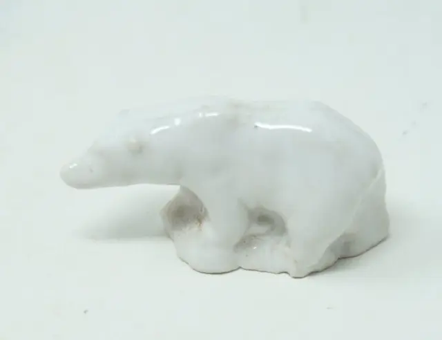 Wade Whimsies Polar White Bears Red Rose Tea Figurines Endangered Miniature
