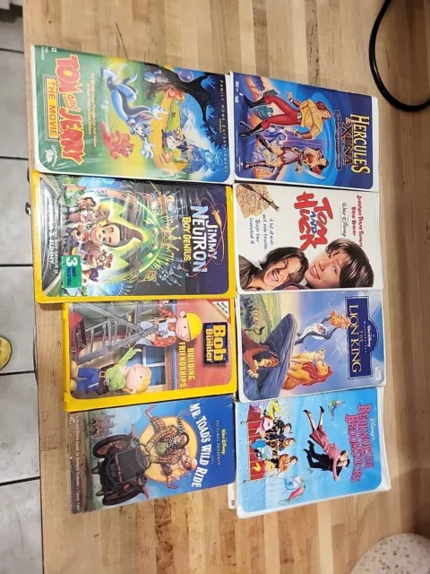 Vhs Lot Kids Disney Lion King Bob The Builder More