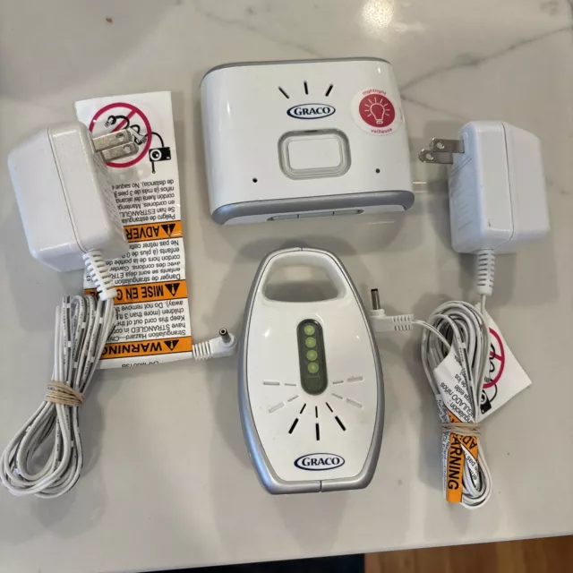 Graco White iMonitor Vibe Wireless Digital Baby Monitor Nightlight-Receivers