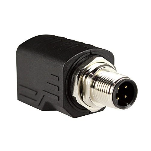 ASITPA-4512MD-S RJ45 to M12 male with gold plated brass pins | Ip67 protection