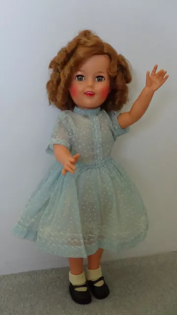 Shirley Temple Doll 1950's Ideal ST-17-1 original owner with pin, Rare