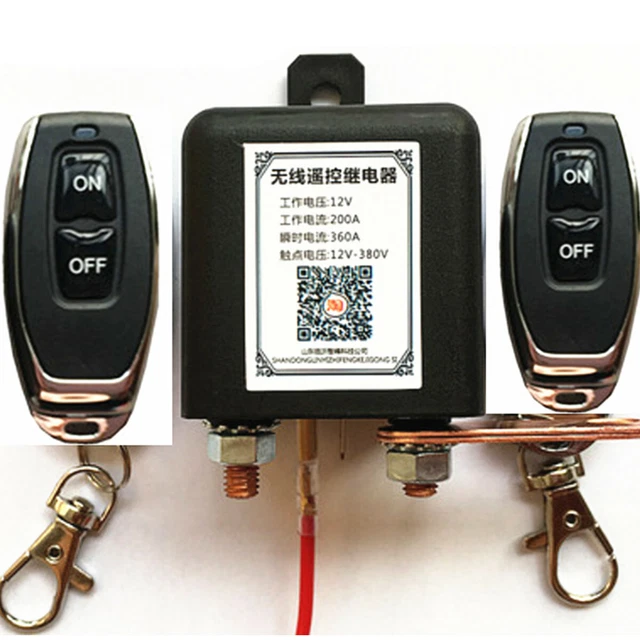 CAR BATTERY DISCONNECT Relay Master Kill Switch Isolator Wireless Dual