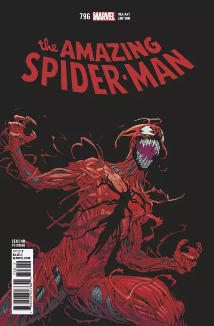 Amazing Spider-Man #796 Marvel 2018 Red Goblin Carnage 2nd Print 9.6 NM+