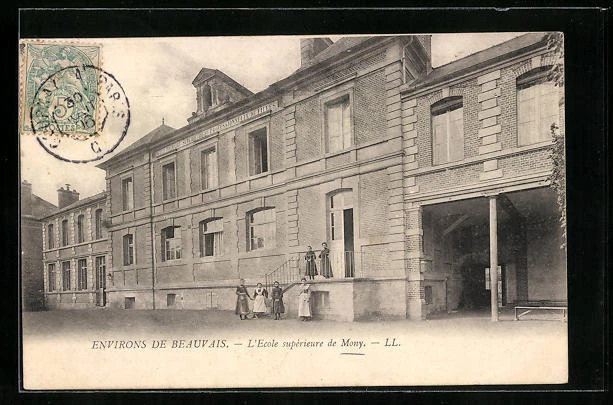 CPA Mouy, L´Ecole supérieure 1906