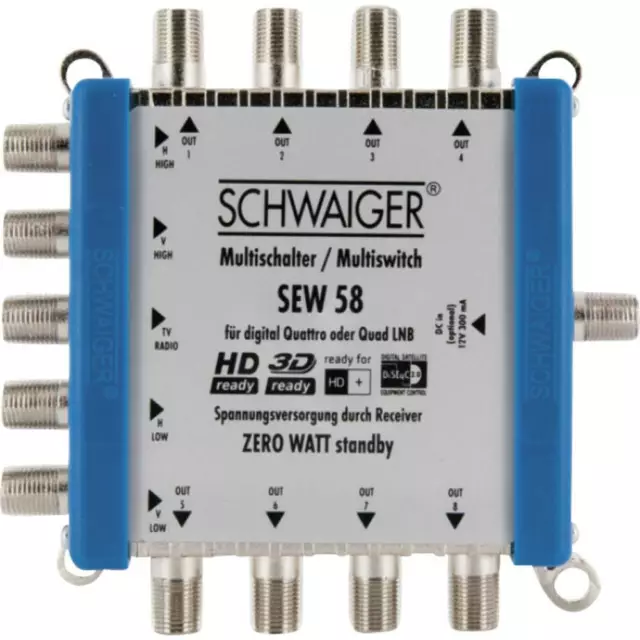 Commutateur multiple SAT Schwaiger SEW58 531 Entrées (commutateur multiple)=5
