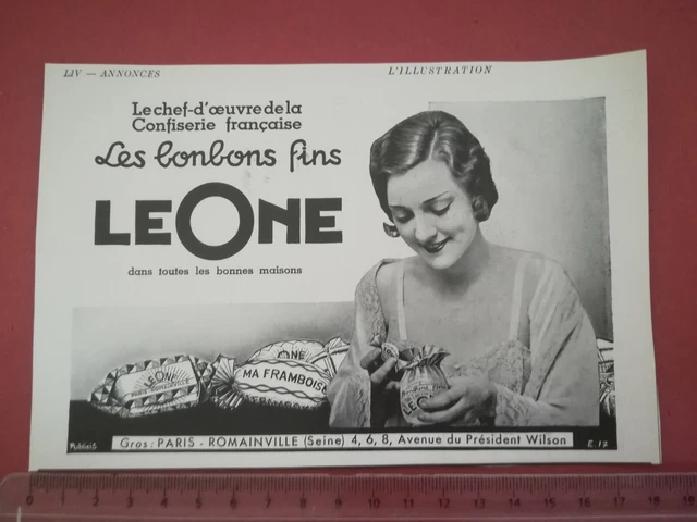 PUBLICITE ANCIENNE - PUB ADVERT illustration - Les bonbons Leone