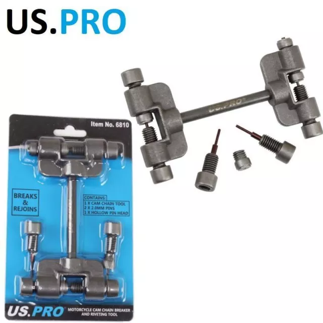 Us Pro Heavy Duty Motorcycle Cam Chain Breaker And Riveting Tool 6810