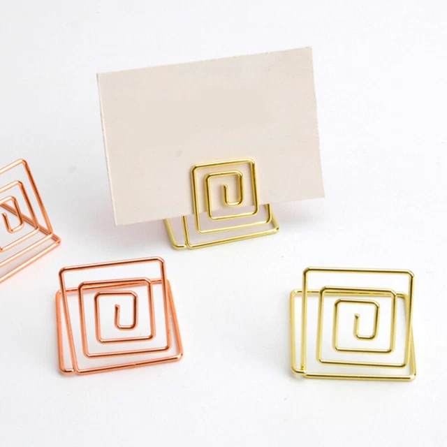 PLACE CARDS HOLDER Metal Memo Holder Office Memo Stand Table Number