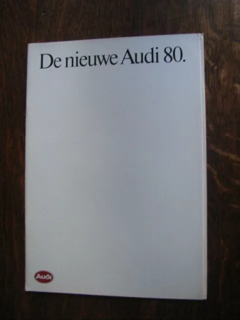 Audi 80 Prospekt / Brochure / Depliant, NL, 8.1984