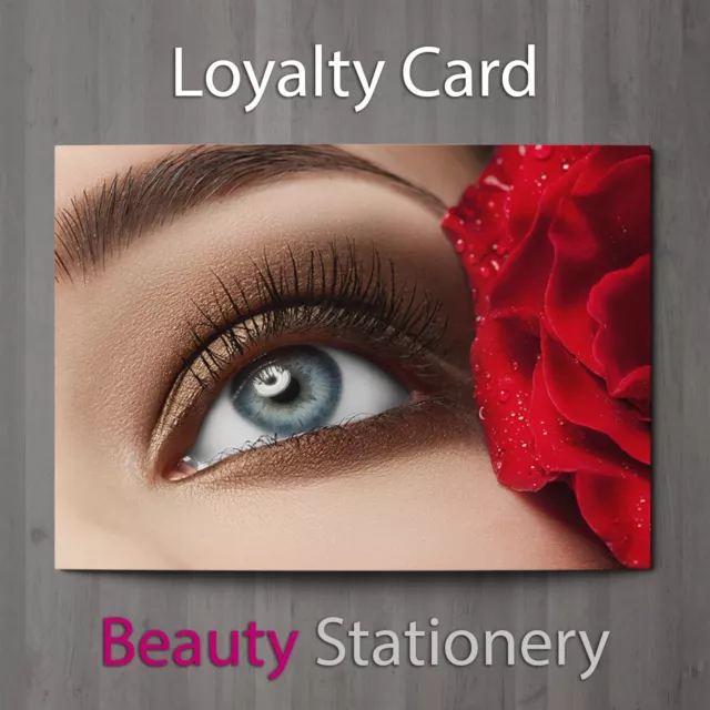 Loyalty Card Beauty Salon Eyelash Extension Lash Lift Spa Therapist A8 Mini