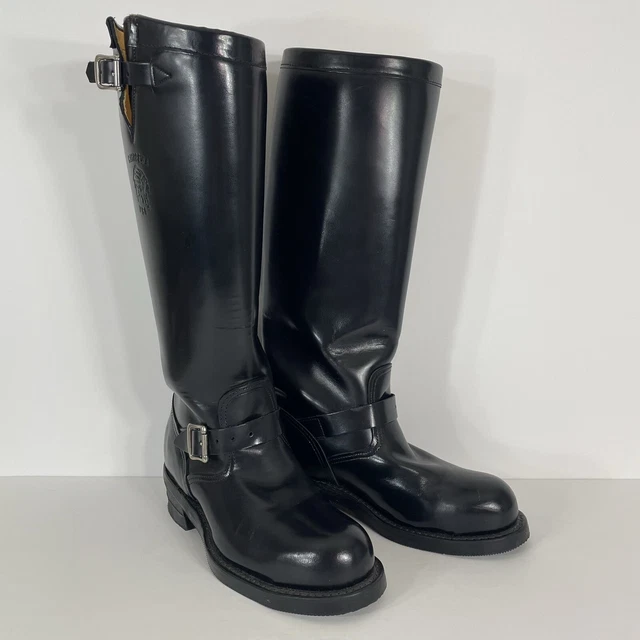 CHIPPEWA 71418 STEEL Toe Motorcycle Engineer Boots Size 8D 155.00