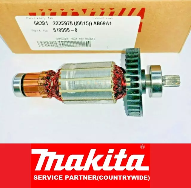 GENUINE Makita Armature Assembly 510095-0 for 18v Circular Saws DSS611/ BSS611