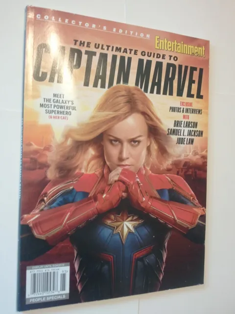 Ultimate Guide to Captain Marvel Magazine Entertainment Weekly Brie Larson Cvr M