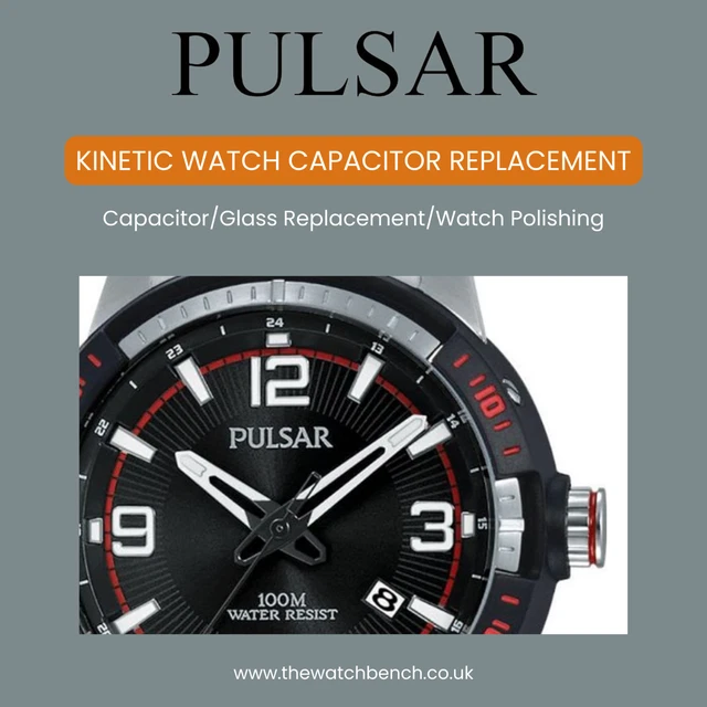 SEIKO KINETIC WATCH CAPACITOR REPLACEMENT - Glass, Polishing + Lorus &  Pulsar £ - PicClick UK