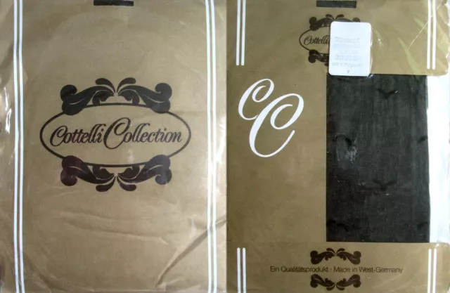 1 x NYLON - COLLEZIONE COTTELLI - NERO - ANNI 60/70 - TG. III