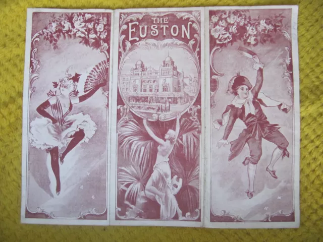 EUSTON THEATRE programme 1901 Alice Lloyd, Kate Carney , Jack Carkeek - V. RARE