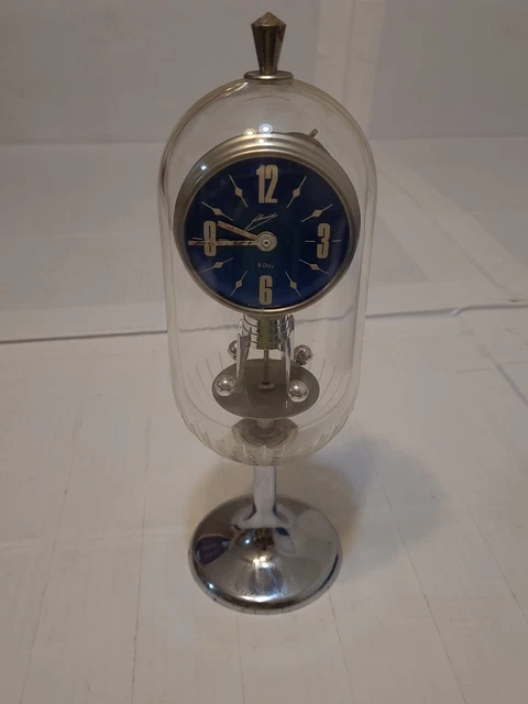 vintage schmid-schlenker 60s 70s atomic space age mantel clock west germany MCM vintage schmid-schlenker 60s 70s atomic space age mantel clock west germany MCM