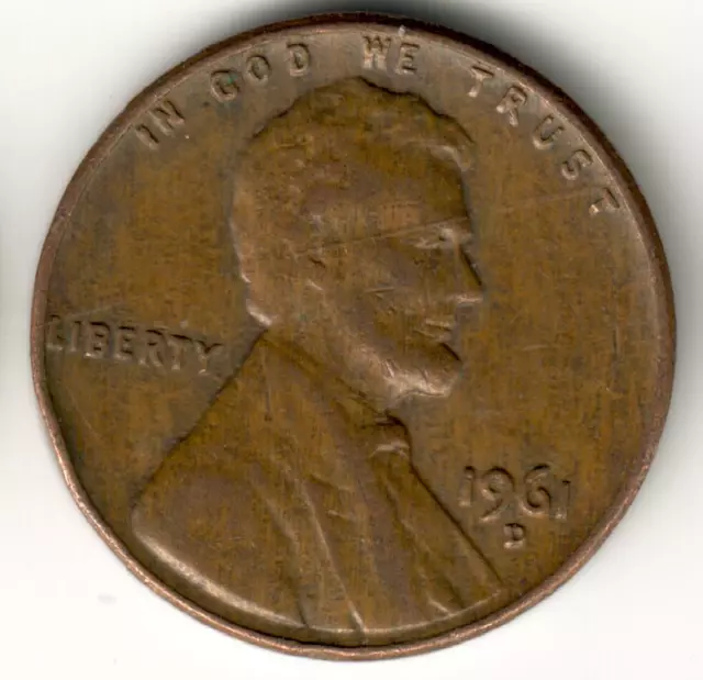 USA - 1961D - Lincoln Memorial Cent - #7589