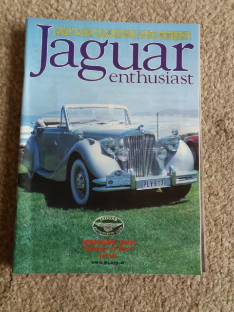 JAGUAR ENTHUSIAST MAGAZINE January  2001 volume 17. Number 1