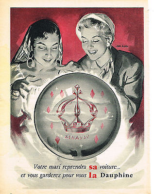 Publicite Advertising    1957   Renault   Dauphine