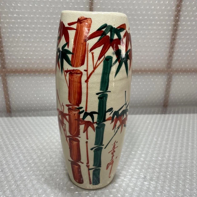Vase Japonais Traditionnel Bizen Ware Par L'artisan Takahara Satoshi - Céramique, Occasion