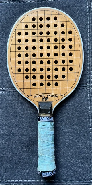 Raquette De Tennis Vintage Marcraft Platform Bantam Paddle Ball - États-Unis