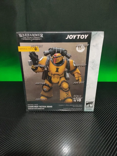 JoyToy - Imperial Fists - Legion MkIII Tactical Squad Sergeant With Power Sword 118 The Horus Heresy