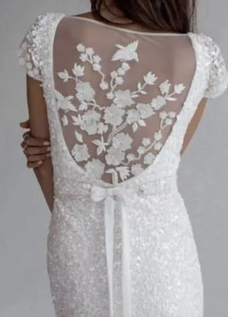 Karen Willis Holmes Sequin Wedding Gown 16