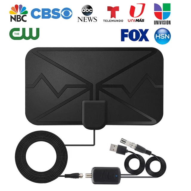 300 Miles Digital TV Antenna Indoor HDTV Amplified Signal Booster 4K HD 1080P AU