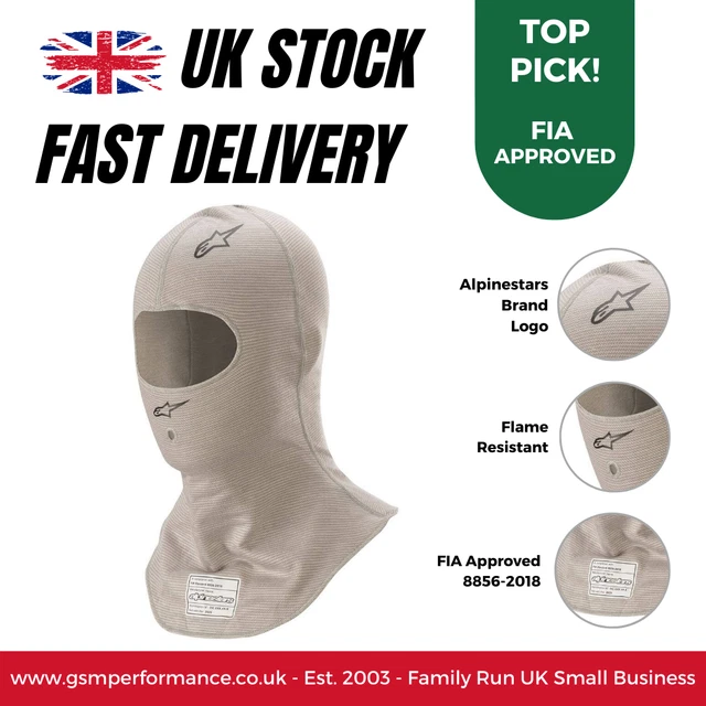 Alpinestars RACE V3 ignifugo approvato FIA resistente al fuoco racing rally balaclava